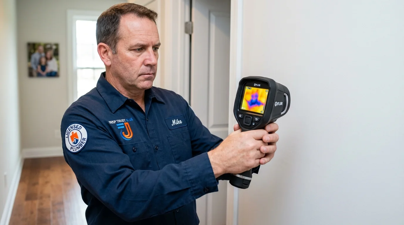 Thermal imaging leak detection by Johns Plumbing LLC in Fairfax